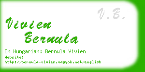 vivien bernula business card